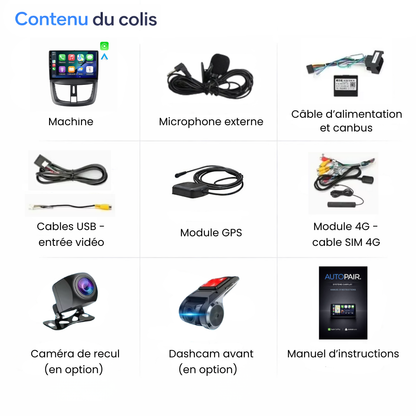 Ecran pour Peugeot 207CC 2006-2015 | Collection TrueFit